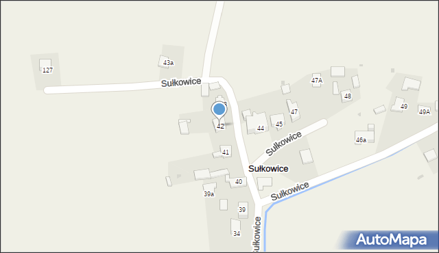 Sułkowice, Sułkowice, 42, mapa Sułkowice