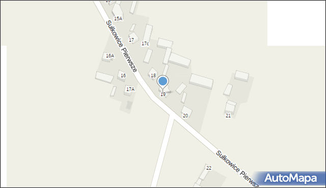Sułkowice Pierwsze, Sułkowice Pierwsze, 19, mapa Sułkowice Pierwsze