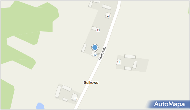 Sulkowo, Sulkowo, 12, mapa Sulkowo
