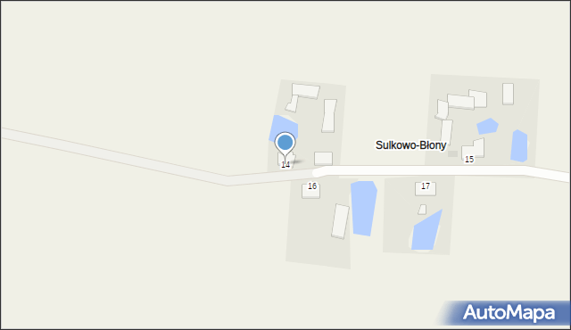 Sulkowo-Bariany, Sulkowo-Bariany, 14, mapa Sulkowo-Bariany