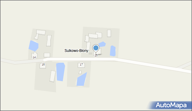 Sulkowo-Bariany, Sulkowo-Bariany, 15, mapa Sulkowo-Bariany
