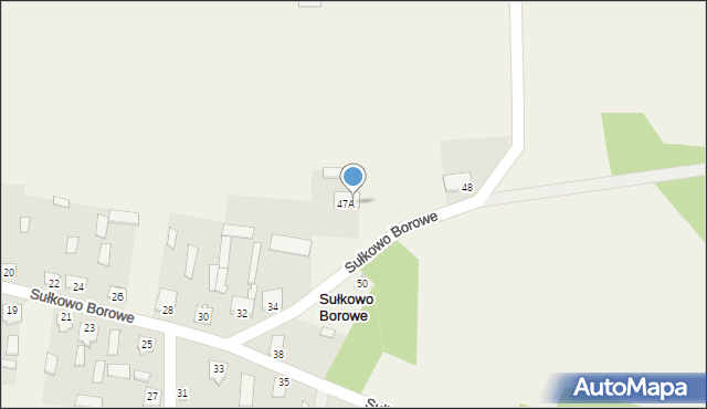 Sułkowo Borowe, Sułkowo Borowe, 47B, mapa Sułkowo Borowe