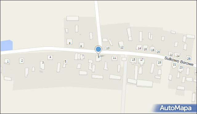 Sułkowo Borowe, Sułkowo Borowe, 9, mapa Sułkowo Borowe