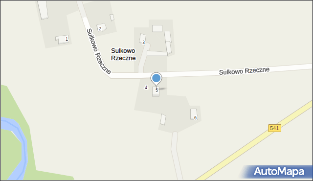 Sulkowo Rzeczne, Sulkowo Rzeczne, 5, mapa Sulkowo Rzeczne