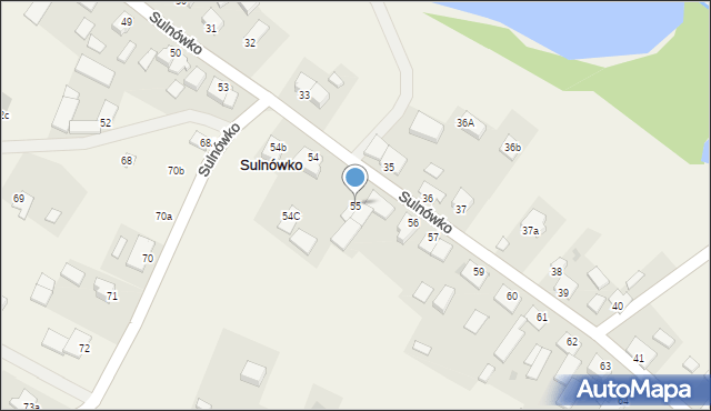 Sulnówko, Sulnówko, 55, mapa Sulnówko