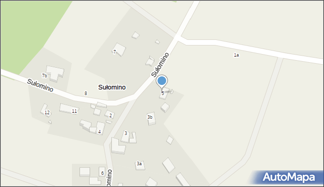 Sułomino, Sułomino, 5, mapa Sułomino