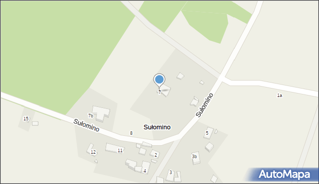 Sułomino, Sułomino, 7, mapa Sułomino