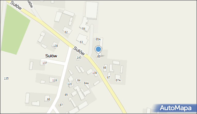 Sułów, Sułów, 65, mapa Sułów