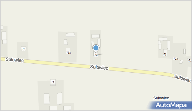 Sułowiec, Sułowiec, 74, mapa Sułowiec