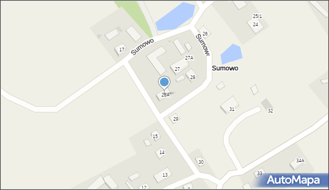 Sumowo, Sumowo, 28A, mapa Sumowo