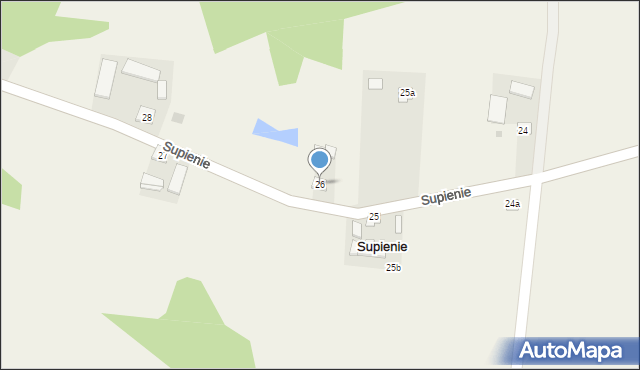 Supienie, Supienie, 26, mapa Supienie