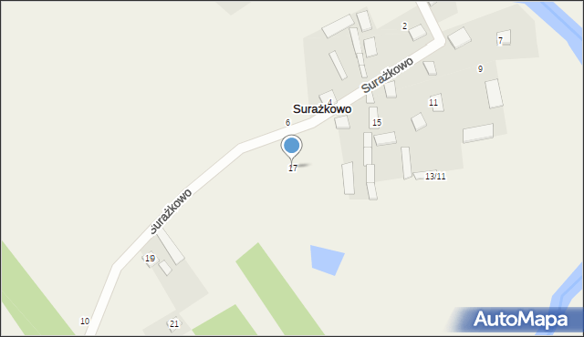 Surażkowo, Surażkowo, 17, mapa Surażkowo