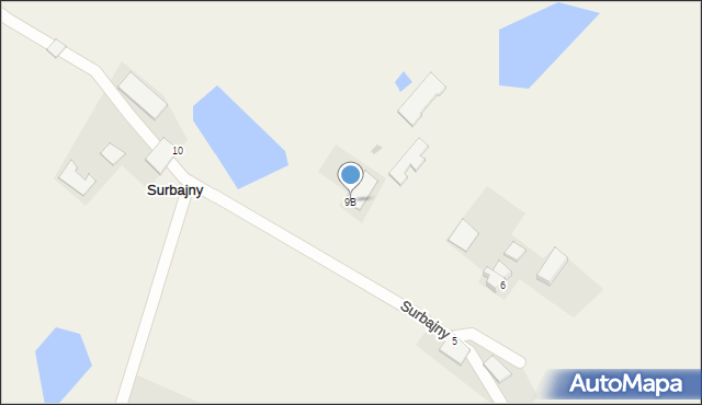 Surbajny, Surbajny, 9B, mapa Surbajny