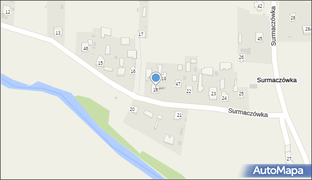 Surmaczówka, Surmaczówka, 18, mapa Surmaczówka