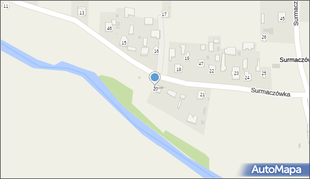 Surmaczówka, Surmaczówka, 20, mapa Surmaczówka