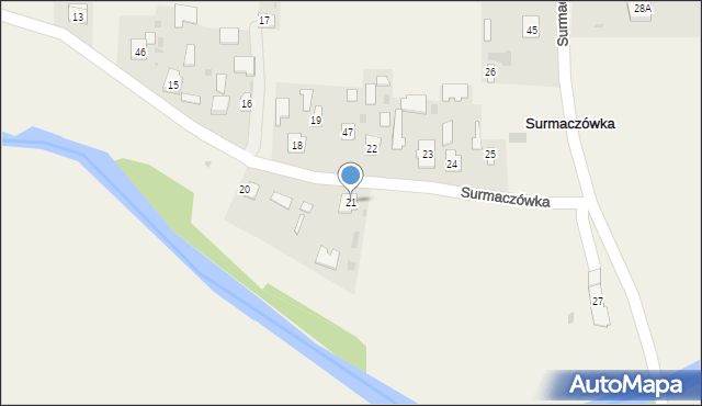 Surmaczówka, Surmaczówka, 21, mapa Surmaczówka