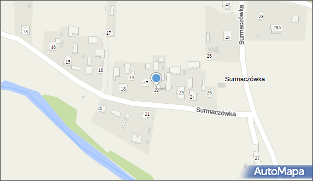 Surmaczówka, Surmaczówka, 22, mapa Surmaczówka