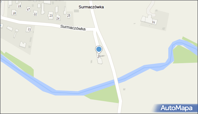 Surmaczówka, Surmaczówka, 27, mapa Surmaczówka
