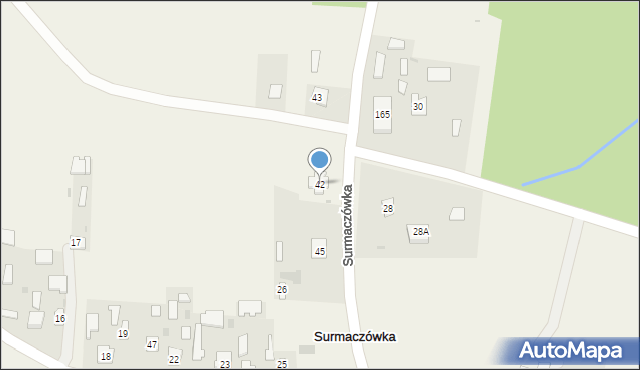 Surmaczówka, Surmaczówka, 42, mapa Surmaczówka