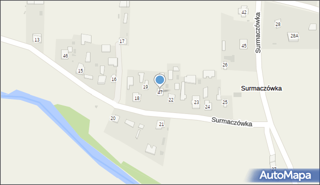 Surmaczówka, Surmaczówka, 47, mapa Surmaczówka