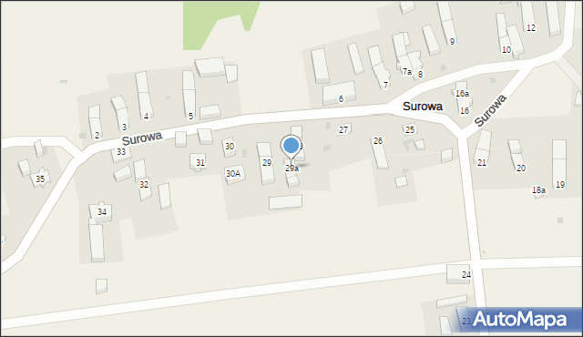 Surowa, Surowa, 29a, mapa Surowa