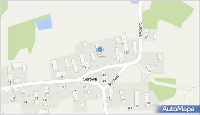 Surowa, Surowa, 9, mapa Surowa