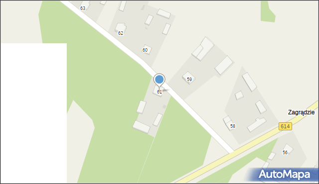 Surowe, Surowe, 61, mapa Surowe