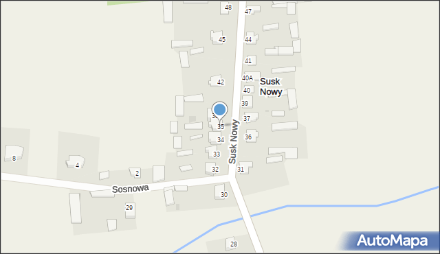 Susk Nowy, Susk Nowy, 35, mapa Susk Nowy