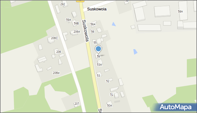 Suskowola, Suskowola, 54, mapa Suskowola