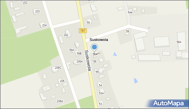 Suskowola, Suskowola, 56A, mapa Suskowola