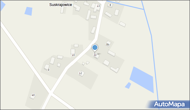 Suskrajowice, Suskrajowice, 11, mapa Suskrajowice