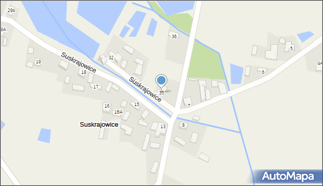 Suskrajowice, Suskrajowice, 35, mapa Suskrajowice