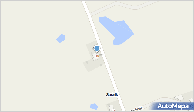 Suśnik, Suśnik, 10, mapa Suśnik