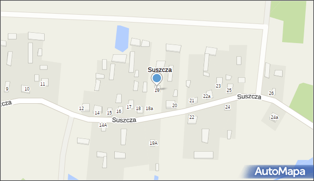 Suszcza, Suszcza, 19, mapa Suszcza