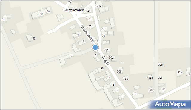 Suszkowice, Suszkowice, 6, mapa Suszkowice