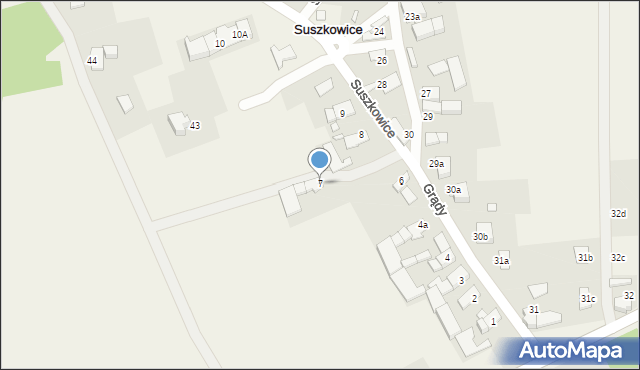 Suszkowice, Suszkowice, 7, mapa Suszkowice