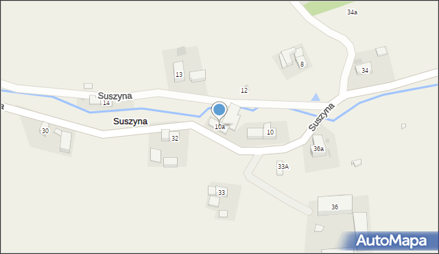 Suszyna, Suszyna, 10a, mapa Suszyna