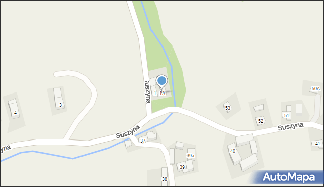 Suszyna, Suszyna, 1A, mapa Suszyna