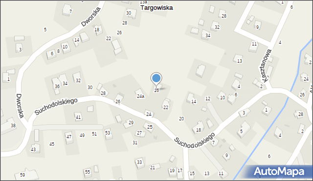 Targowiska, Suchodolskiego Macieja, ks., 16, mapa Targowiska