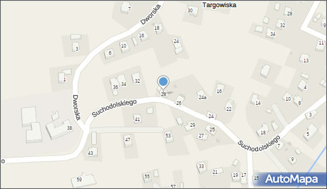 Targowiska, Suchodolskiego Macieja, ks., 28, mapa Targowiska