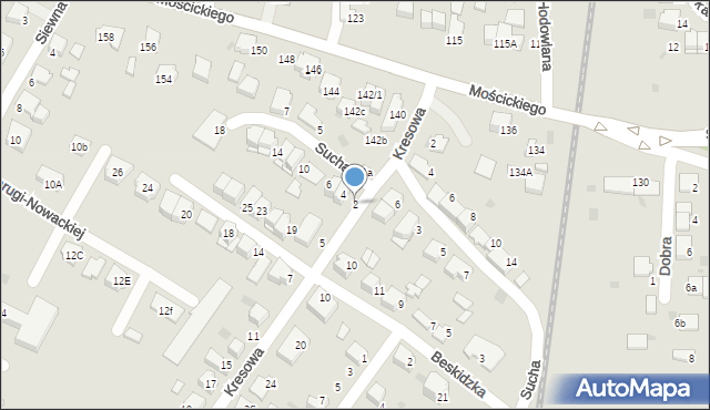 Tarnów, Sucha, 2, mapa Tarnów