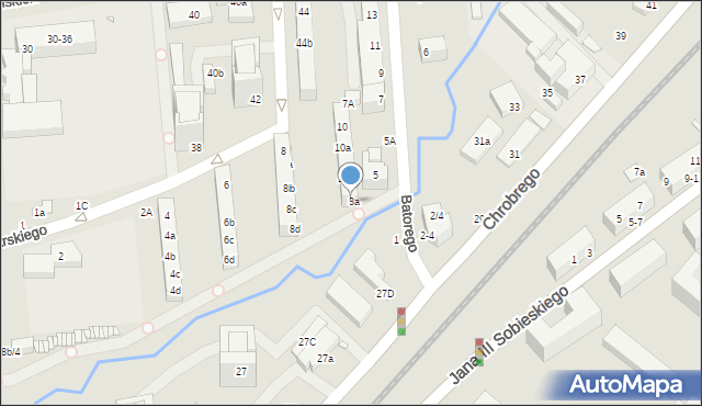 Toruń, Sucharskiego Henryka, mjr., 10d, mapa Torunia