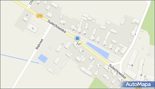 Trzebiechów, Sulechowska, 17A, mapa Trzebiechów