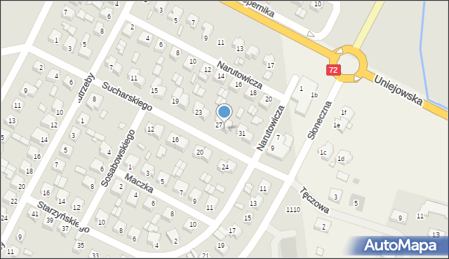 Turek, Sucharskiego Henryka, mjr., 29, mapa Turka