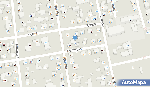 Warszawa, Suchy Las, 6, mapa Warszawy