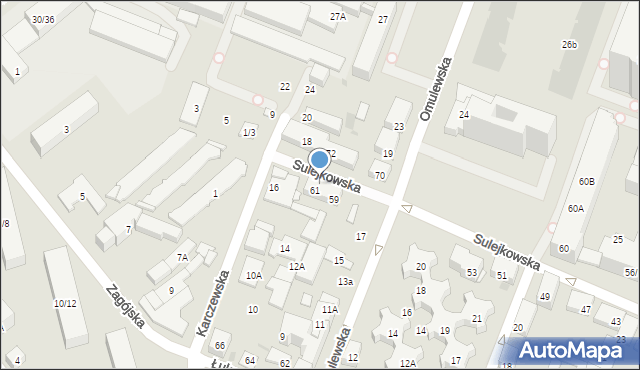 Warszawa, Sulejkowska, 63, mapa Warszawy