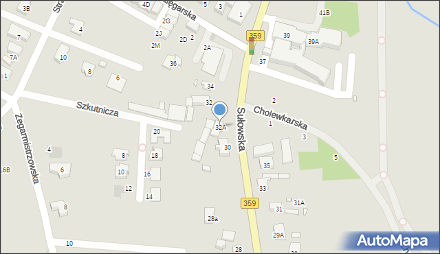 Wrocław, Sułowska, 32A, mapa Wrocławia