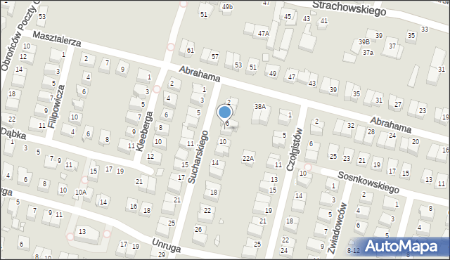 Wrocław, Sucharskiego Henryka, mjr., 8, mapa Wrocławia