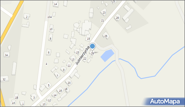 Wszewilki, Sulmierzycka, 24, mapa Wszewilki