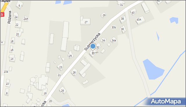 Wszewilki, Sulmierzycka, 30, mapa Wszewilki